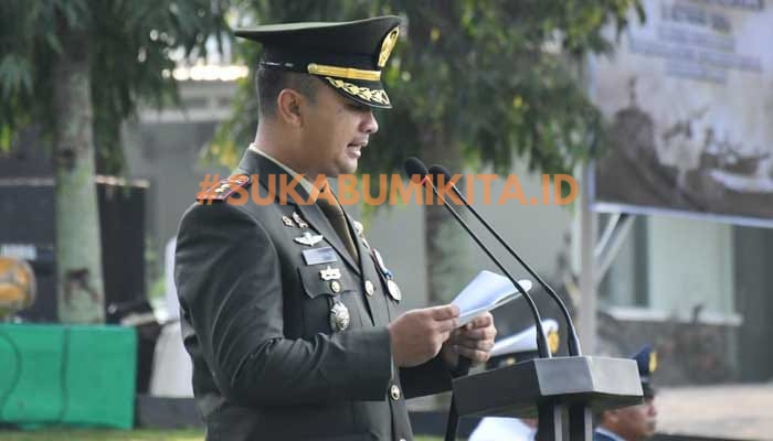 Peringatan Hut TNI ke-79 di Kota Sukabumi, Dandim: Bersama Rakyat Kami Siap Jaga Kedaulatan Bangsa