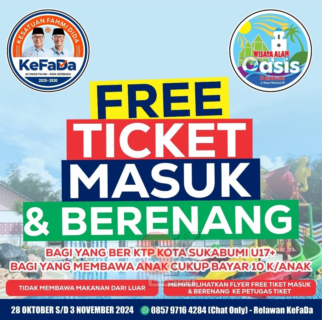 Kampanye Unik Fahmi-Dida: Liburan Gratis di Oasis Sukabumi
