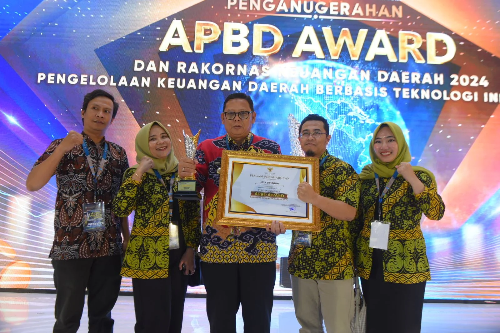Kota Sukabumi Raih APBD Award 2024, Peningkatan PAD Tertinggi se-Indonesia