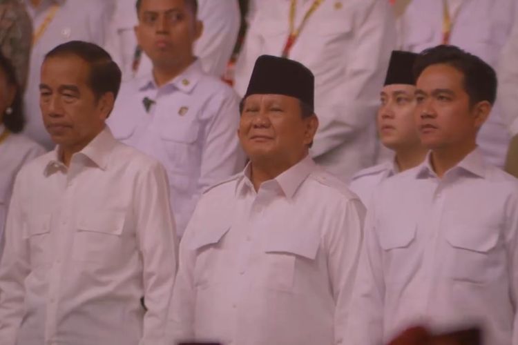 Jokowi dan Gibran Dampingi Prabowo di Puncak HUT ke-17 Partai Gerindra