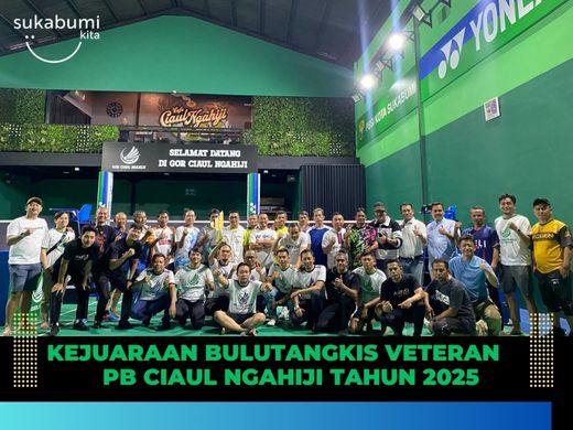 Kejuaraan Bulutangkis Veteran PB Ciaul Ngahiji Berlangsung Meriah, 24 Pasang Atlet Berlaga