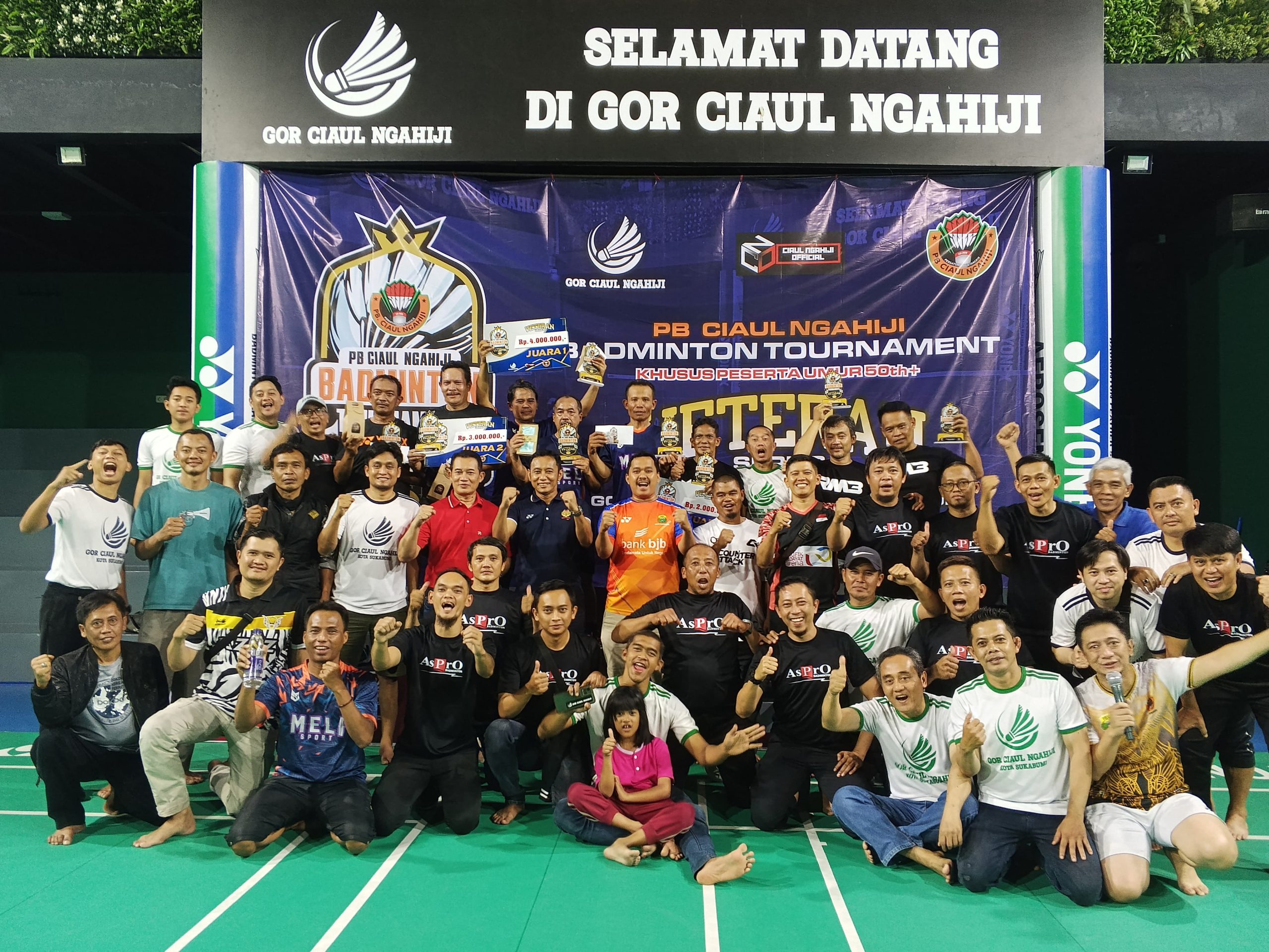 PB Ciaul Ngahiji Sukses Gelar Turnamen Bulutangkis Veteran, Bakal Jadi Event Tahunan