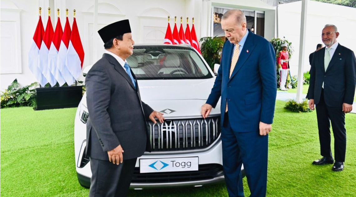 Presiden Turkiye Serahkan Mobil Listrik Togg T10X ke Indonesia, Simbol Persahabatan dan Kerja Sama Teknologi