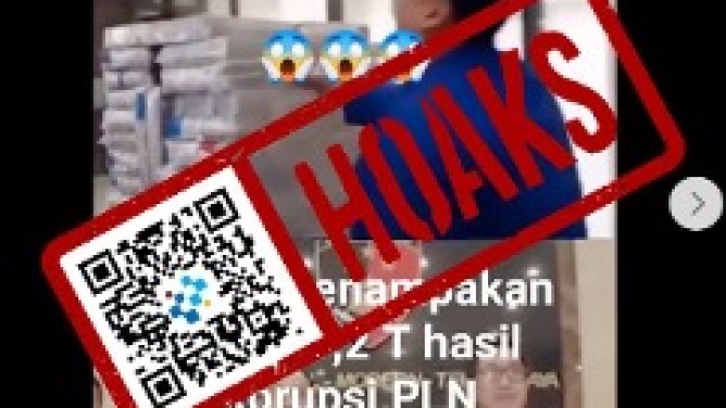 [HOAKS] Video Ini Bukan Penampakan Uang Rp 1,2 Triliun Hasil Korupsi PLN