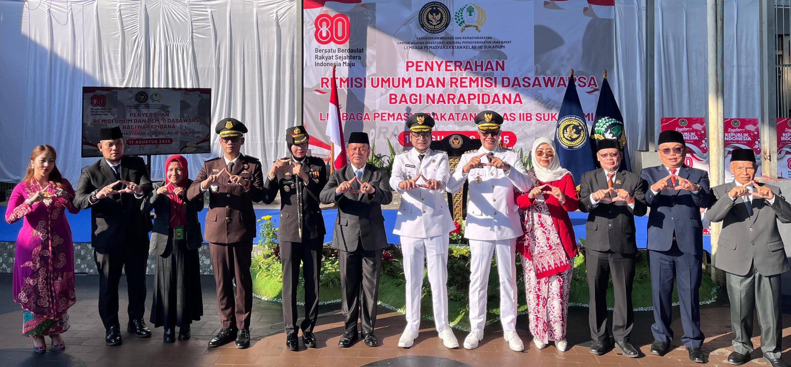 Ratusan WBP Lapas Sukabumi Terima Remisi Hari Kemerdekaan, 8  Orang Langsung Bebas