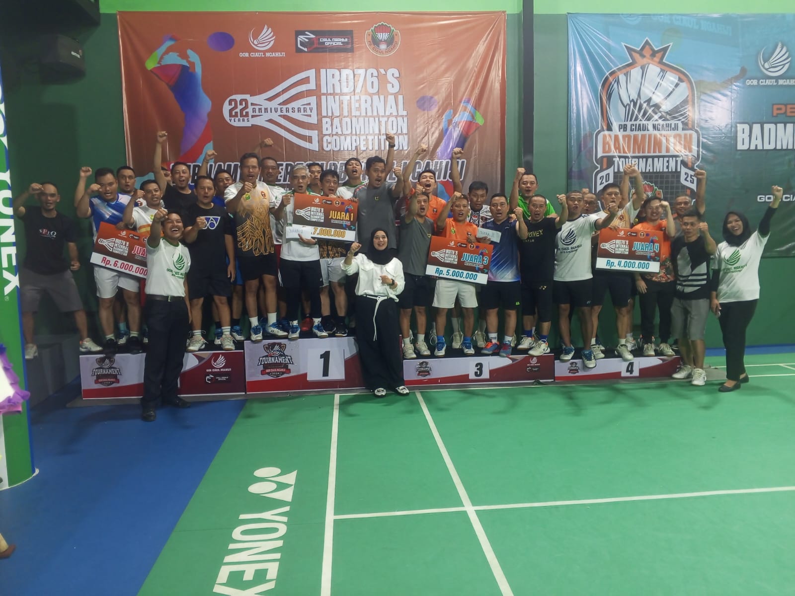 Turnamen Internal Ciaul Ngahiji Meriah, Hadiah Rp22 Juta Spesial HUT Pernikahan Owner