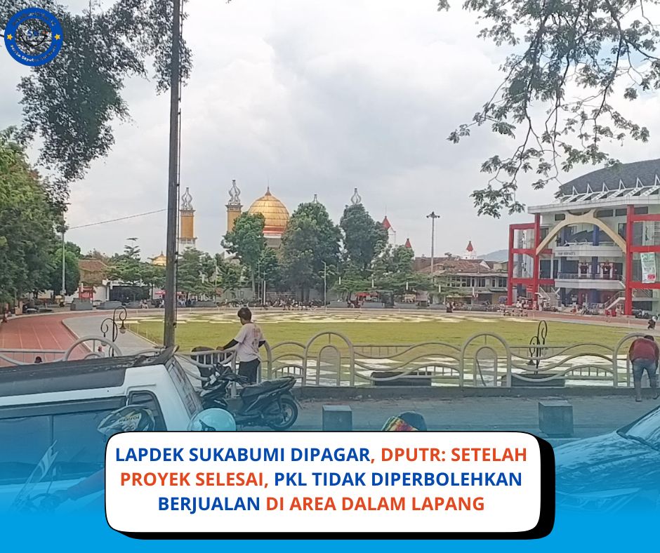 Penataan Kawasan Pusat Kota, Pemkot Sukabumi Mulai Bangun Pagar Lapang Merdeka