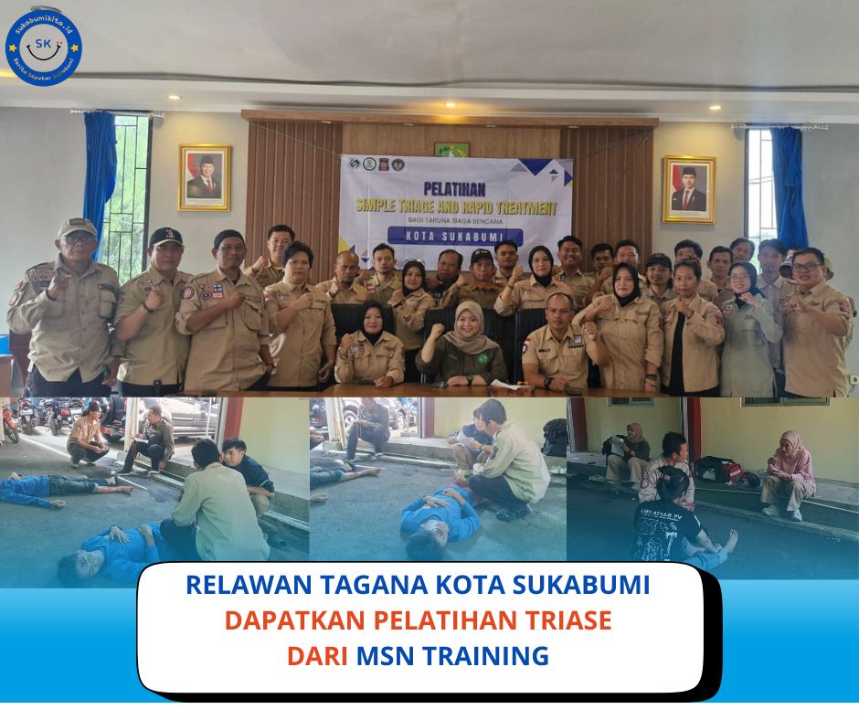 Relawan Tagana Kota Sukabumi Dapat Pembekalan Triase dari MSN Training, Fokus pada Penanganan Korban Massal